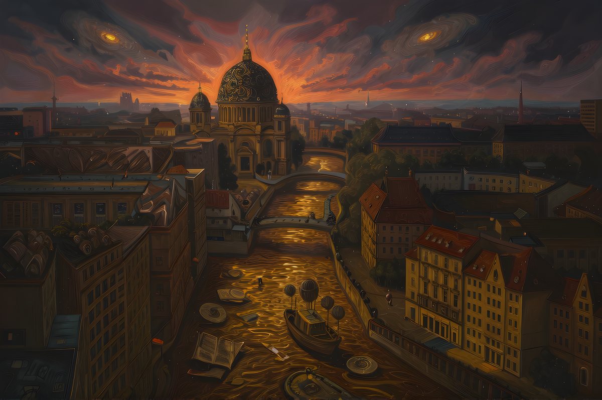 Rome, oil painting style